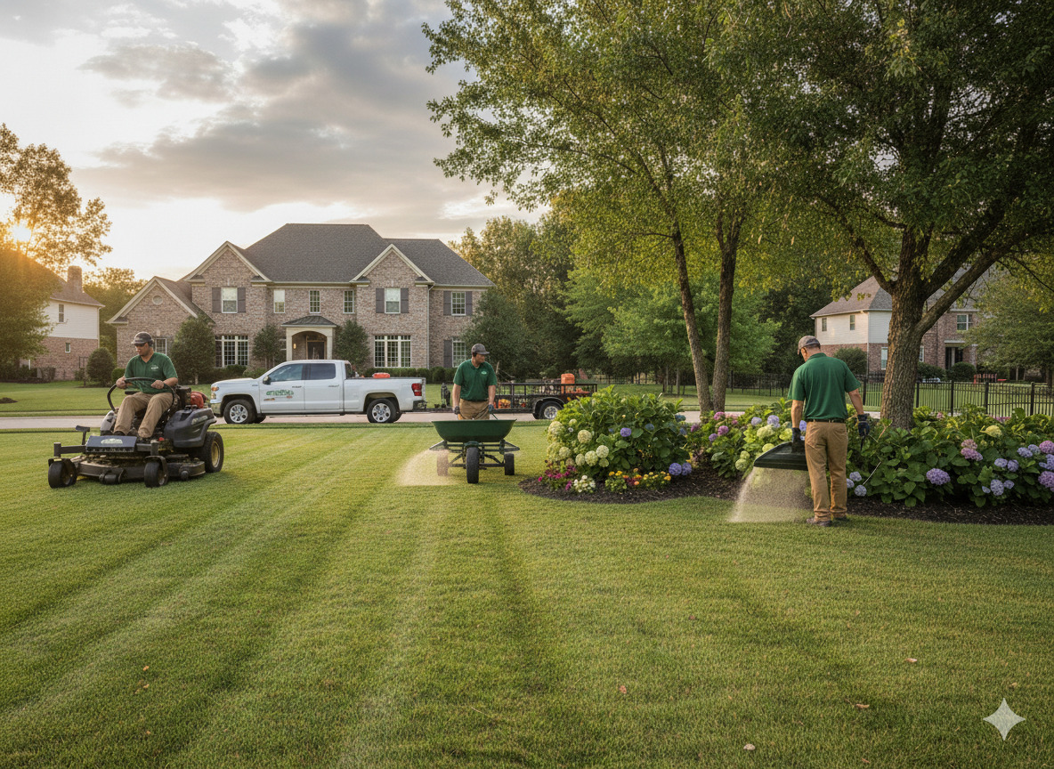 Lawn fertilization service